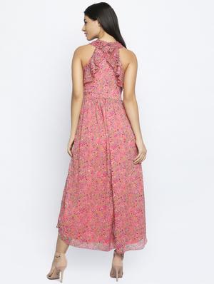 ruffle detail floral maxi dress - 16553760 - Standard Image - 3