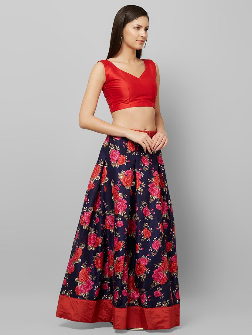 floral flared lehenga - 16554764 - Zoom Image - 3
