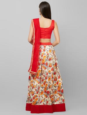 floral flared lehenga - 16554785 - Standard Image - 3