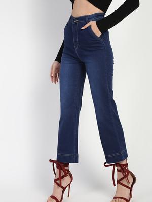 high rise stone washed jeans - 16554928 - Standard Image - 3