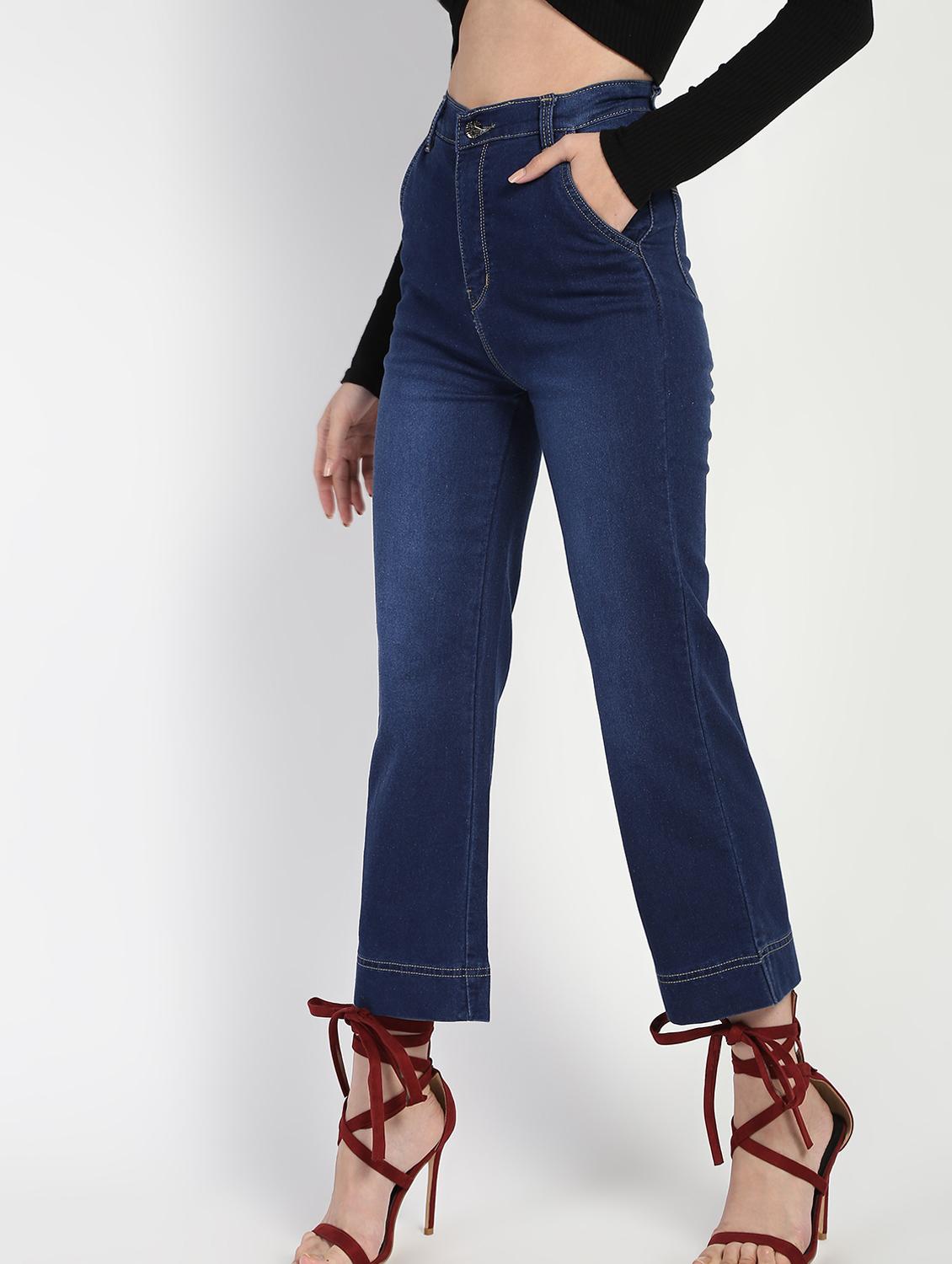 high rise stone washed jeans - 16554928 - Zoom Image - 3