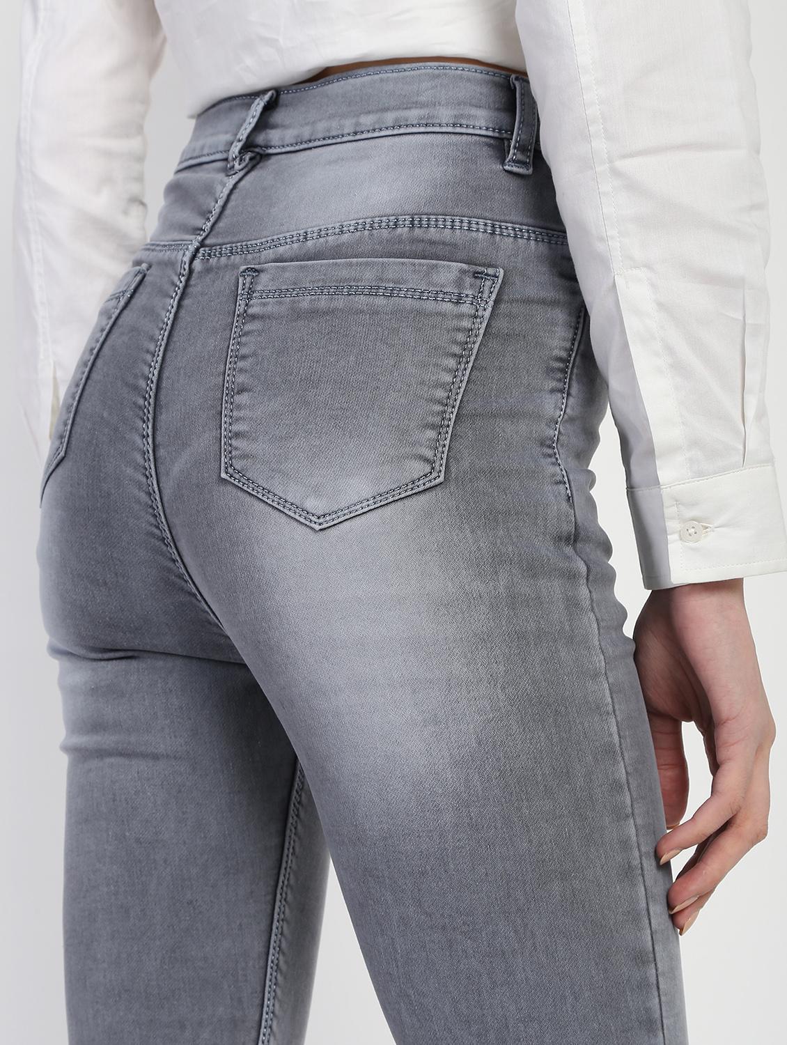 high rise stone washed jeans - 16554935 - Zoom Image - 6