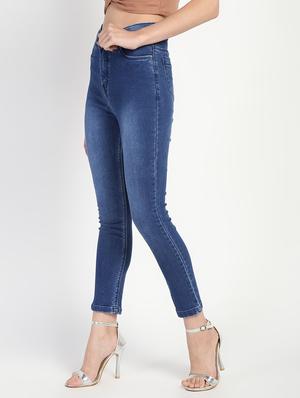 high rise stone washed jeans - 16554937 - Standard Image - 3