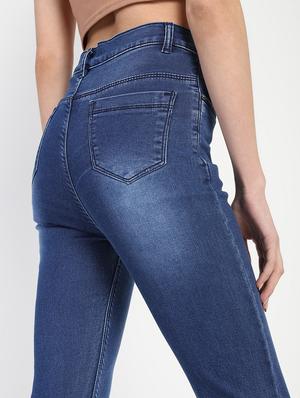 high rise stone washed jeans - 16554937 - Standard Image - 6