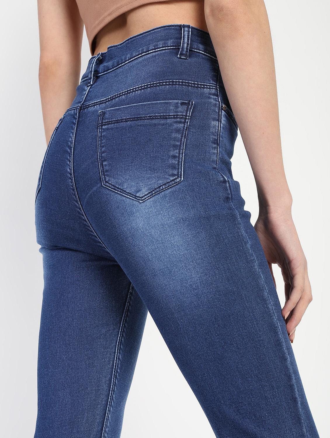 high rise stone washed jeans - 16554937 - Zoom Image - 6