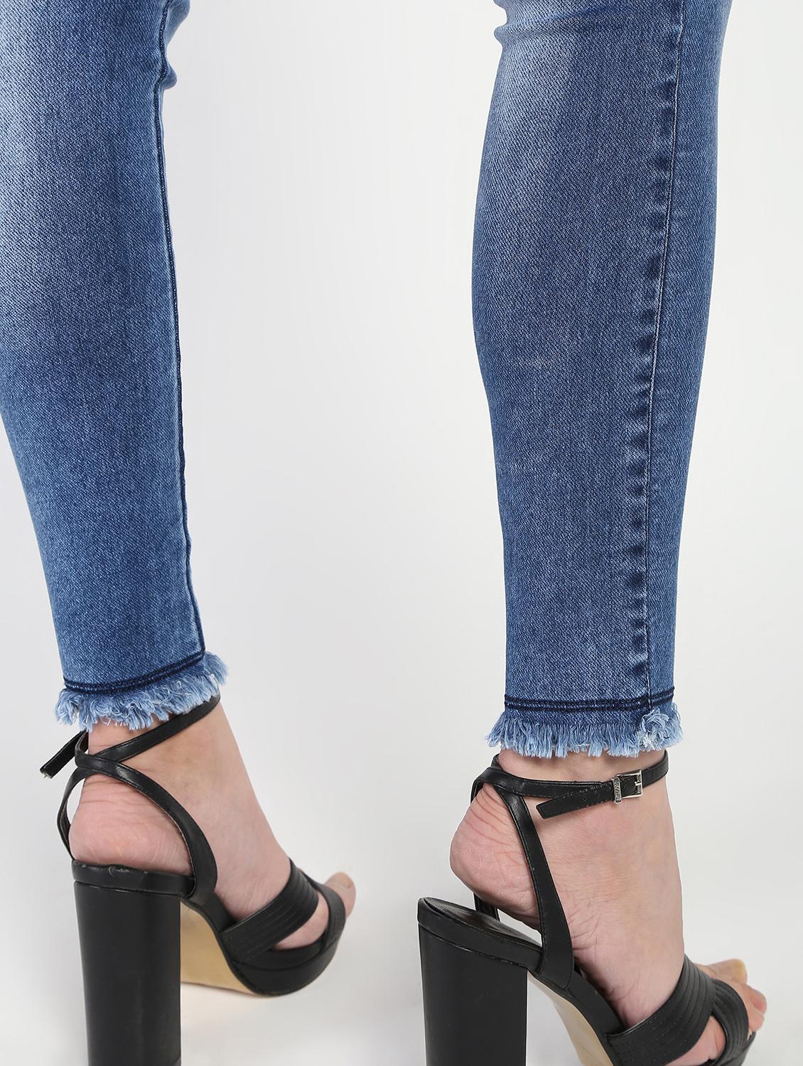 high rise stone washed jeans - 16554942 - Zoom Image - 6