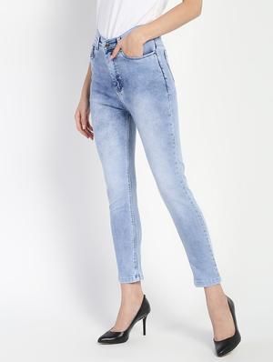 high rise stone washed jeans - 16554959 - Standard Image - 3