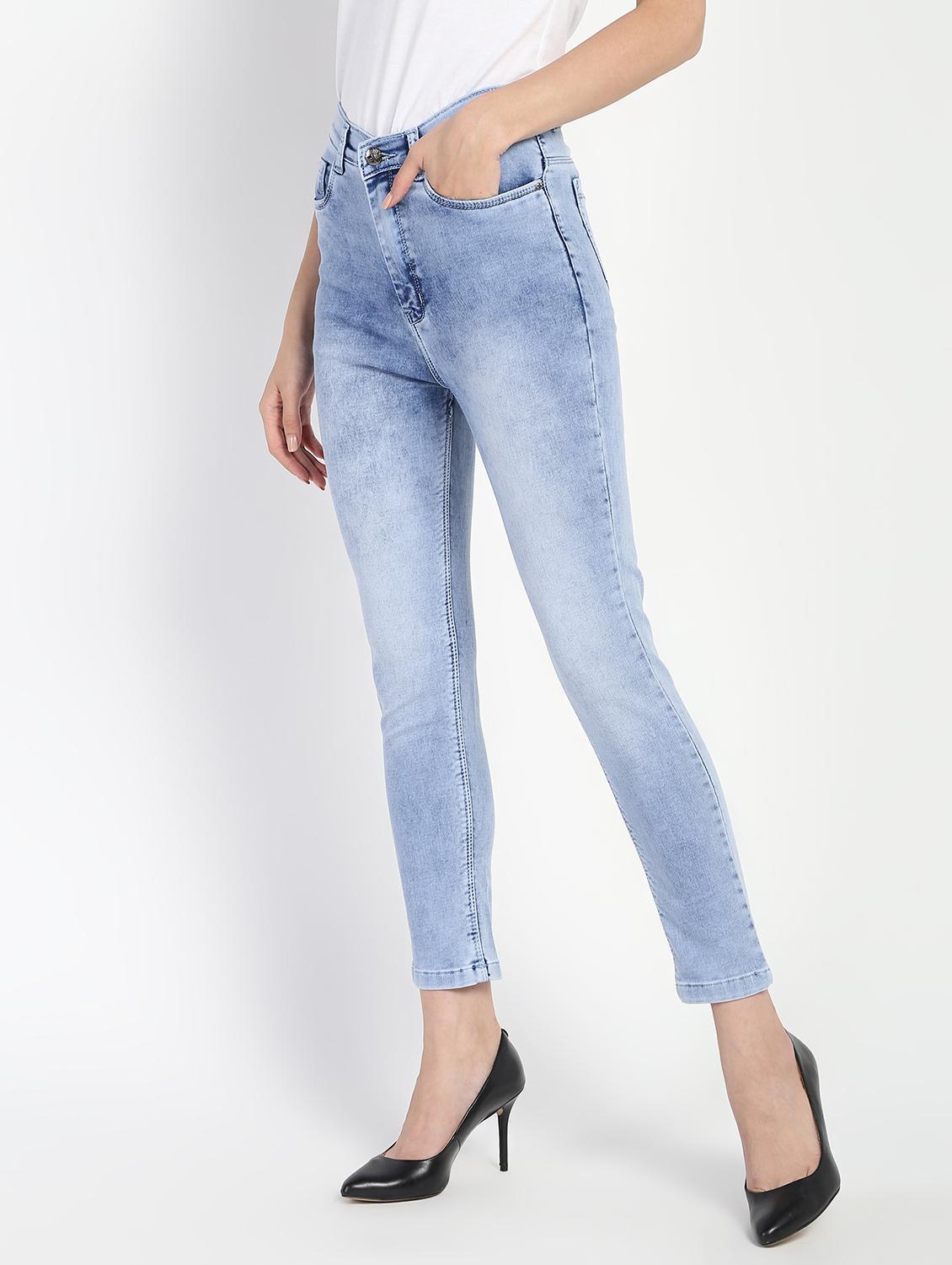 high rise stone washed jeans - 16554959 - Zoom Image - 3