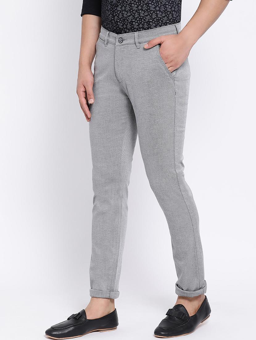 grey textured chinos - 16556016 - Zoom Image - 3