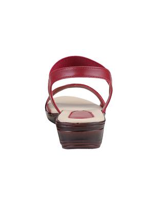 clouter hub maroon slip on wedges - 16556801 - Standard Image - 3