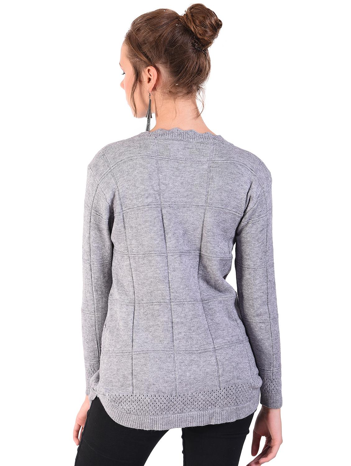 curved hem embellished pullover - 16556853 - Zoom Image - 3