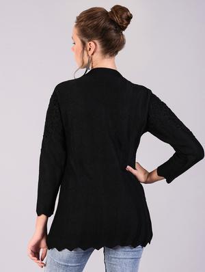 long sleeved wool cardigan - 16556922 - Standard Image - 3