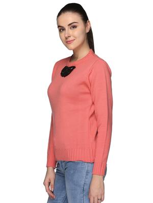 bow patch long sleeved pullover - 16557080 - Standard Image - 3