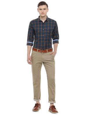 blue checkered casual shirt - 16557455 - Standard Image - 3