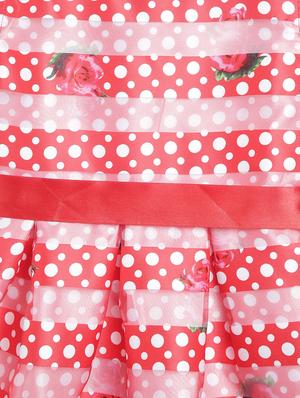 red satin frock - 16558317 - Standard Image - 3
