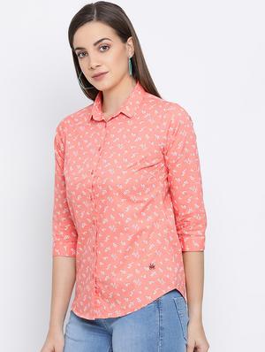 curved hem floral shirt - 16558590 - Standard Image - 3