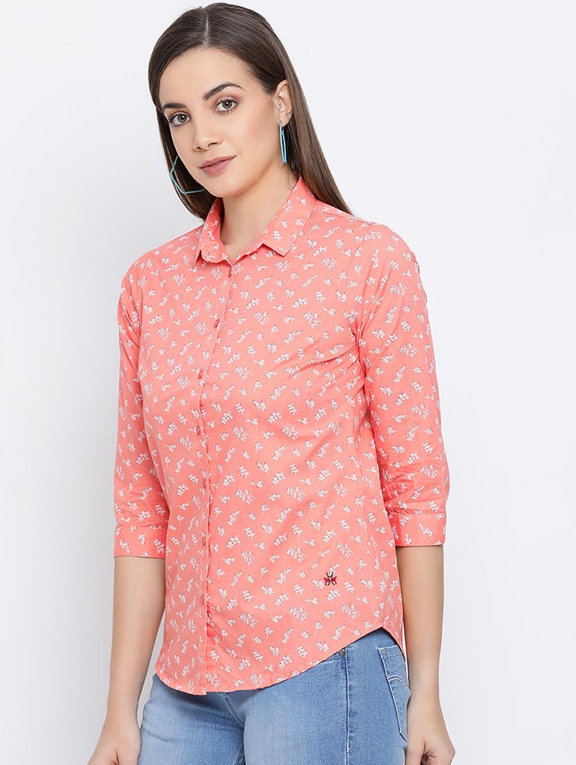 curved hem floral shirt - 16558590 - Zoom Image - 3