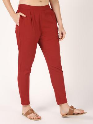solid straight tapered pant - 16560029 - Standard Image - 3