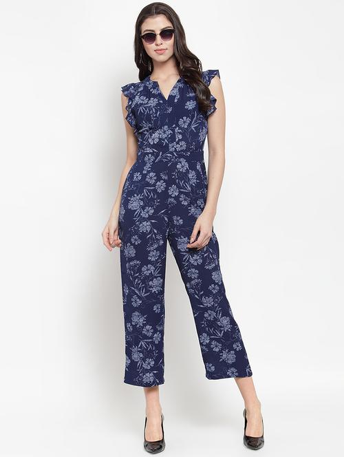 v neck floral jumpsuit - 16560038 - Very Small Image - 1