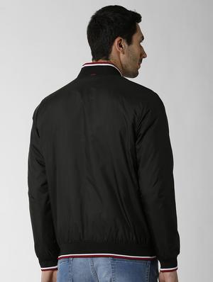 black solid bomber jacket - 16560071 - Standard Image - 3