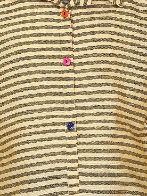 yellow cotton regular kurti - 16560271 - Zoom Image - 3