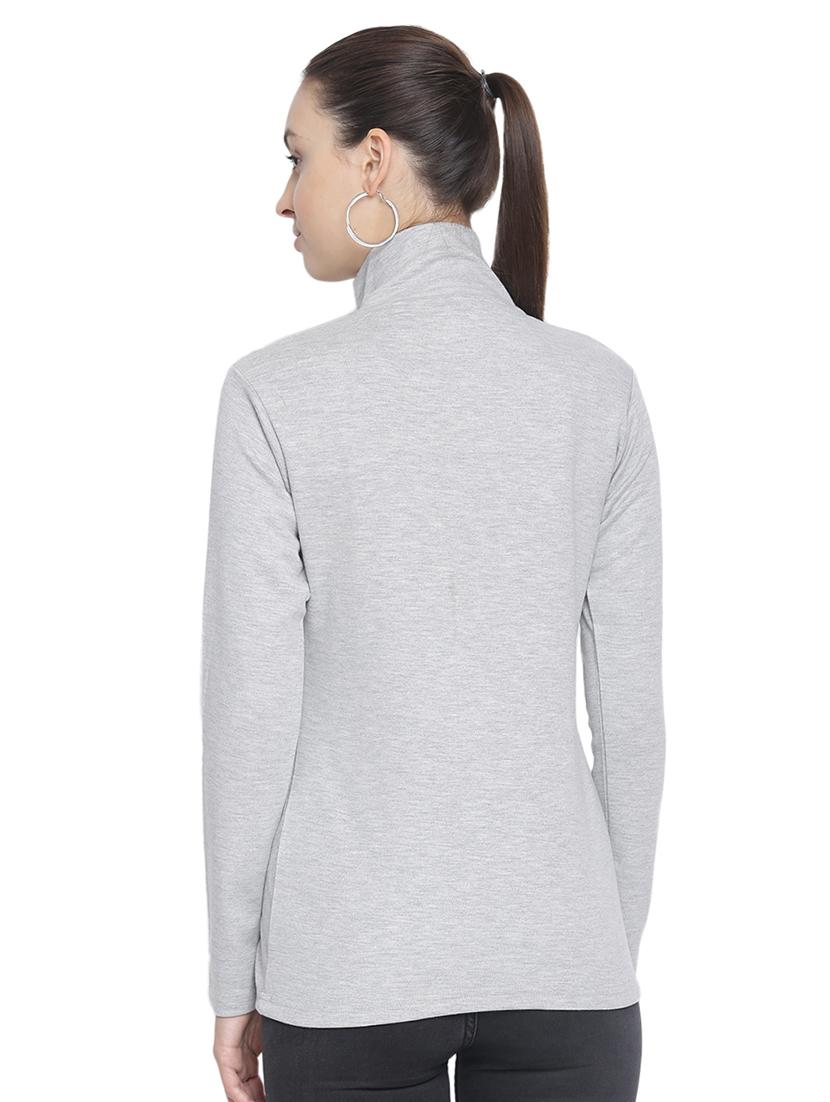 zipper detail long sleeved tee - 16560712 - Zoom Image - 3