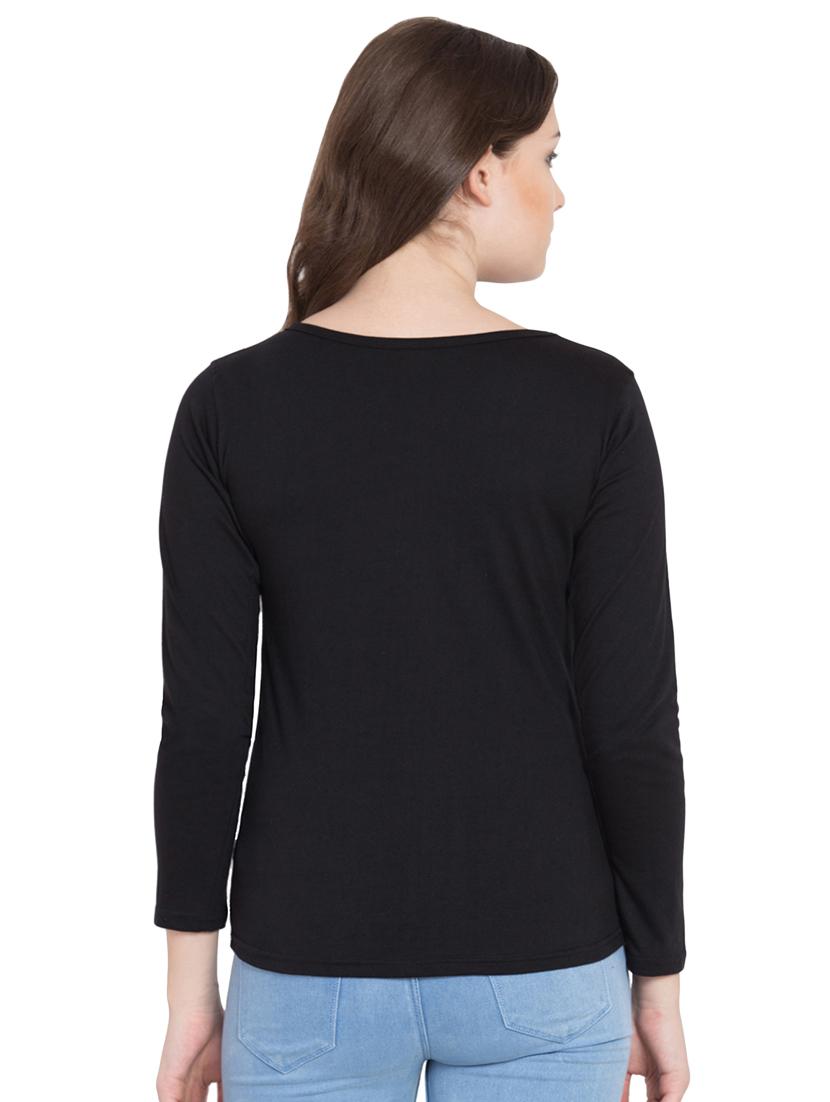 round neck long sleeved tee - 16560837 - Zoom Image - 3