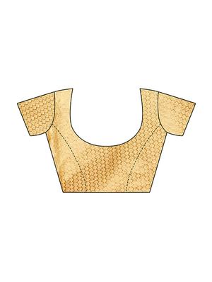 leheriya bordered saree with blouse - 16561530 - Standard Image - 3