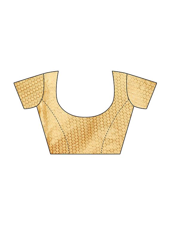leheriya bordered saree with blouse - 16561530 - Zoom Image - 3