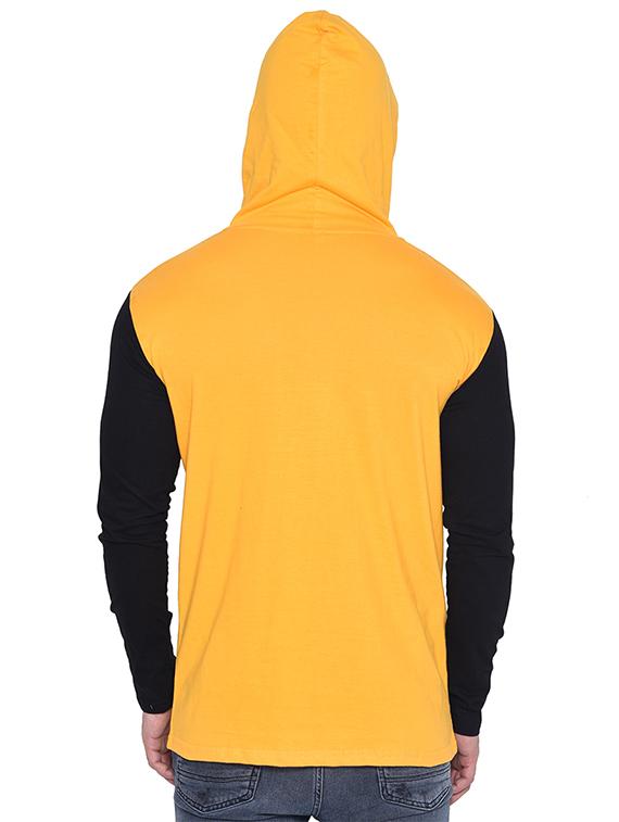 yellow color block t-shirt - 16562343 - Zoom Image - 3