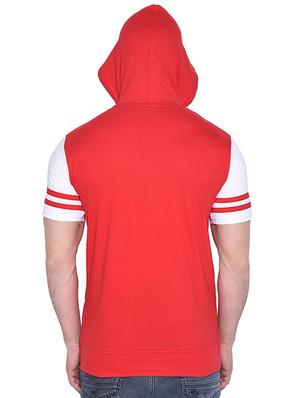 red color block t-shirt - 16562349 - Standard Image - 3