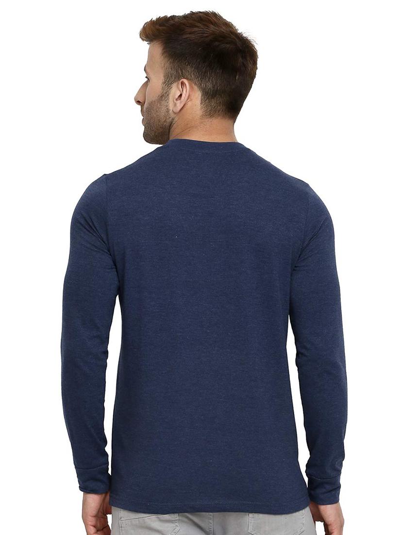 dark blue solid t-shirt - 16562934 - Zoom Image - 3
