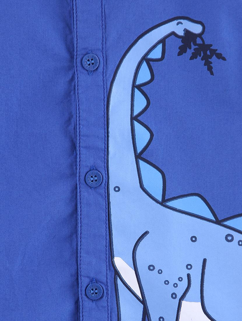 blue cotton shirt - 16563013 - Zoom Image - 3