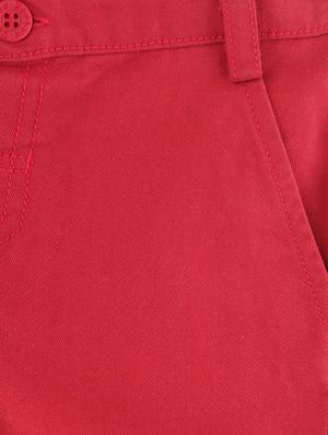 red cotton chinos trouser - 16563021 - Standard Image - 3
