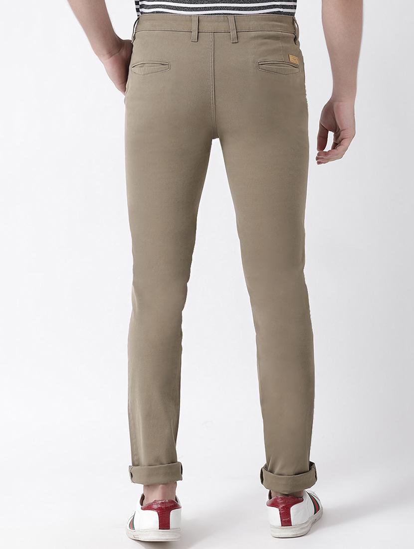 brown solid chinos - 16563196 - Zoom Image - 3