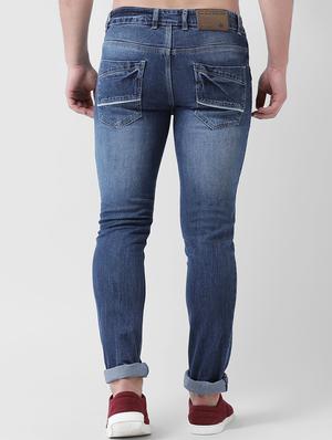 blue heavy washed denim jeans - 16563230 - Standard Image - 3