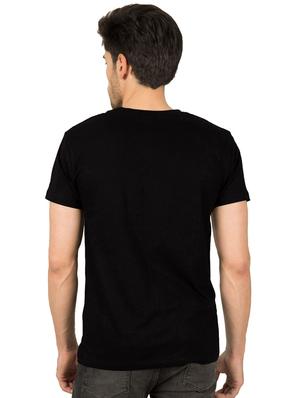 black typographic chest print t-shirt - 16563358 - Standard Image - 3