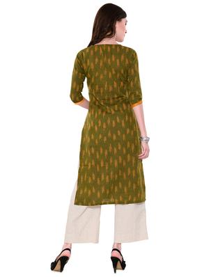ikat straight kurta - 16563668 - Standard Image - 3