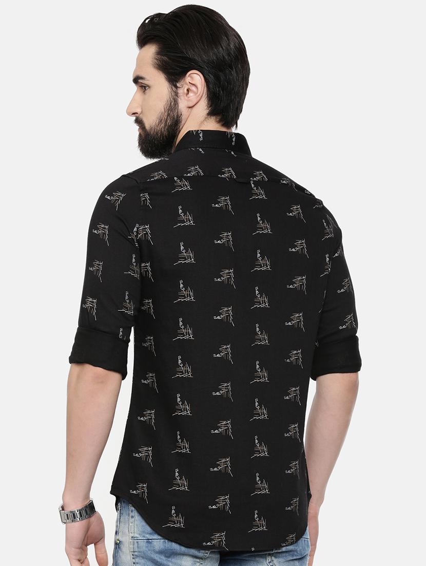 black printed casual shirt - 16563696 - Zoom Image - 3