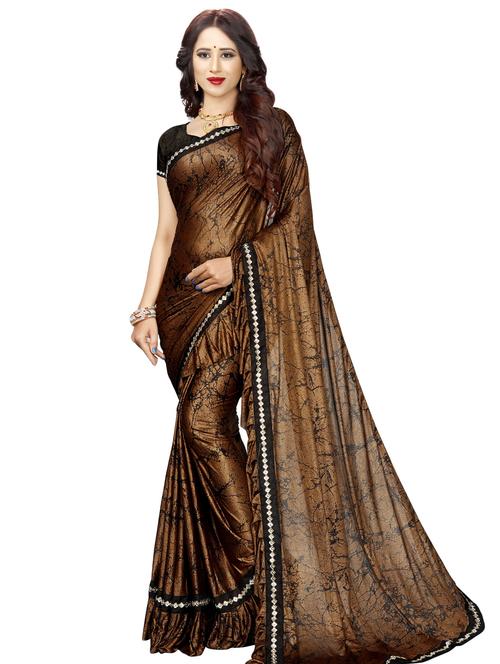 abstract fusion saree with blouse - 16564237 - Standard Image - 1