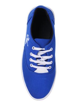 blue canvas lace up shoes - 16565594 - Standard Image - 3
