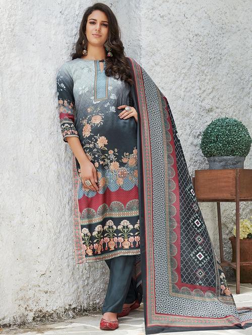 printed suits unstitched suit - 16565960 - Standard Image - 1