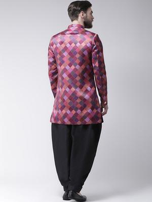 multi color printed sherwani set - 16566571 - Standard Image - 3