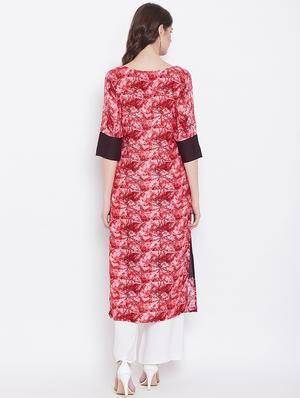 embroidered straight kurta - 16566623 - Standard Image - 3