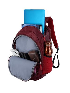 maroon polyester backpack - 16566724 - Standard Image - 3