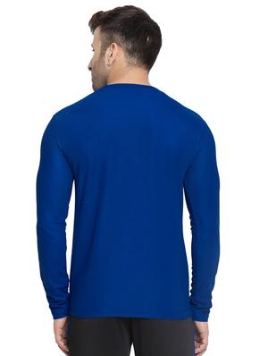 blue solid t-shirt - 16566748 - Standard Image - 3