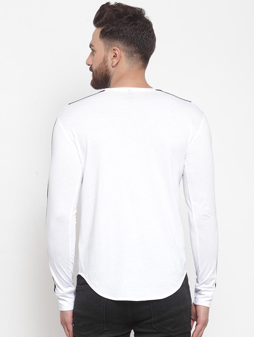 white color block t-shirt - 16567842 - Zoom Image - 3