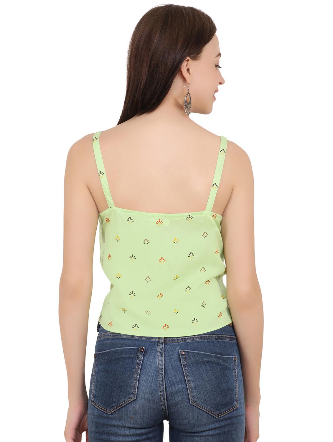 button detail cami crop top - 16568693 - Zoom Image - 3