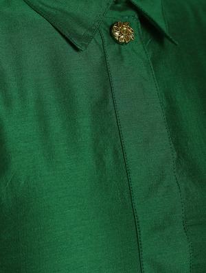 solid high-low silk asymmetric kurta - 16568768 - Standard Image - 6