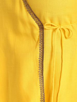 solid angrakha kurta - 16568772 - Standard Image - 6
